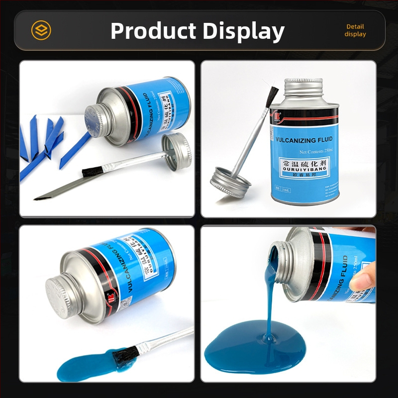 Lipici reparare anvelope 250 ml cu agent de vulcanizare la temperatura normală; lipici de reparație la rece pentru camere interne și anvelope tubeless; unelte pentru repararea pneurilor