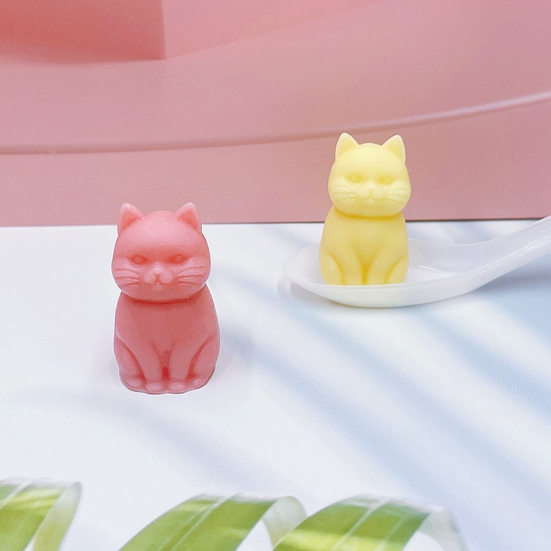 Formă din silicon pentru pisică în poziție șezândă, pentru lumânări și difuzor, DIY statuetă din ipsos pentru difuzor, decor de casă și formă de tort