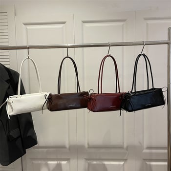 Geantă de umăr din PU, design de nișă, primăvara 2026, casual minimalist