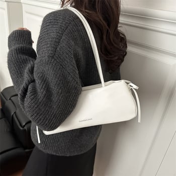 Geantă de umăr din PU, design de nișă, primăvara 2026, casual minimalist