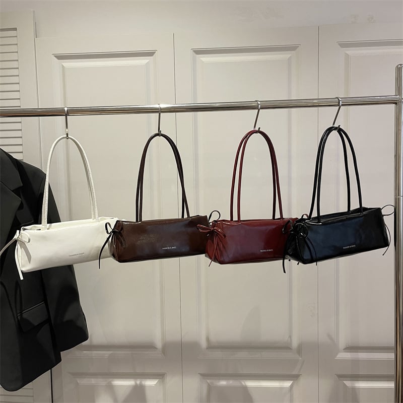Geantă de umăr din PU, design de nișă, primăvara 2026, casual minimalist