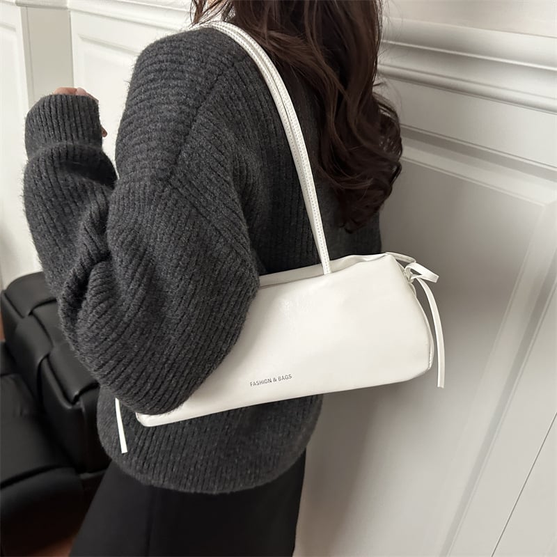 Geantă de umăr din PU, design de nișă, primăvara 2026, casual minimalist