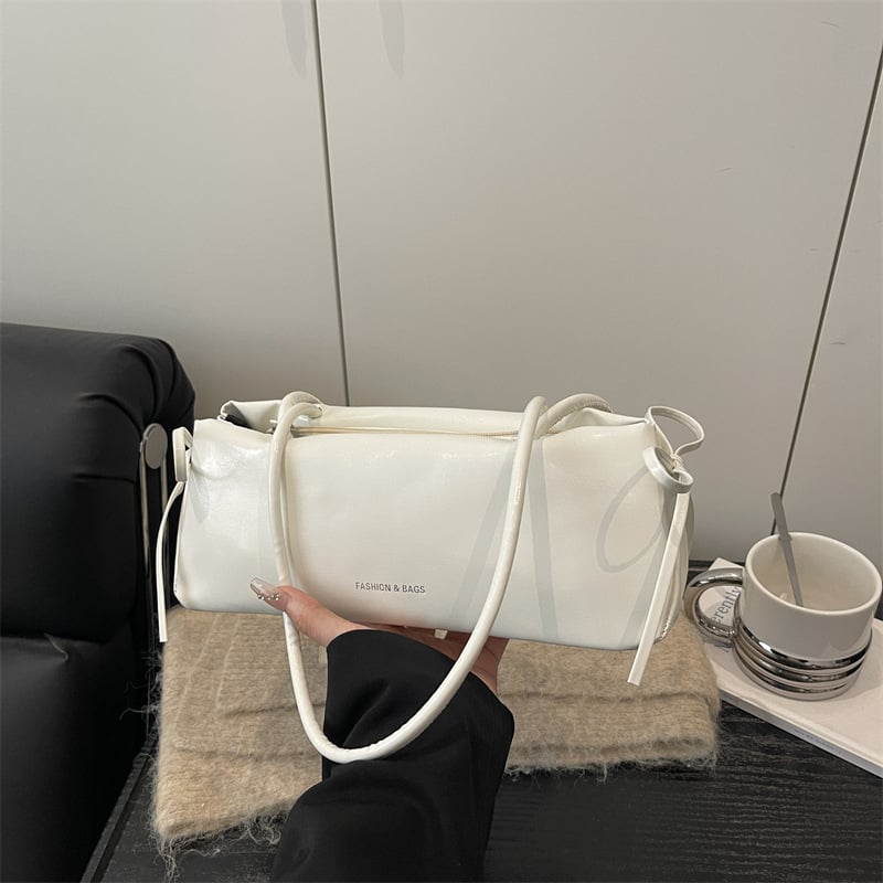 Geantă de umăr din PU, design de nișă, primăvara 2026, casual minimalist
