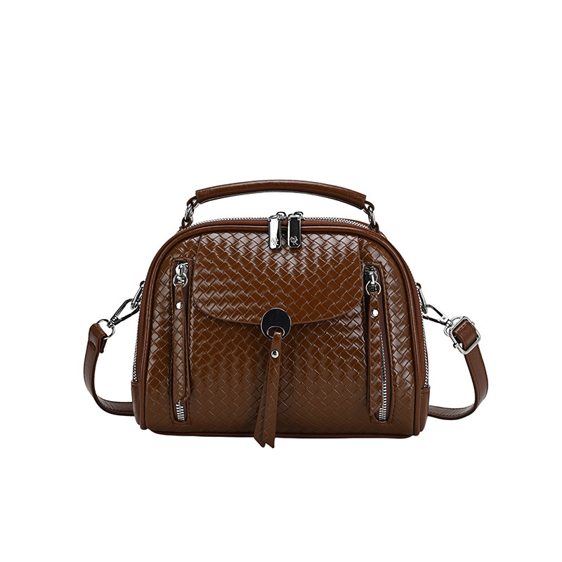 Geantă de umăr pentru femei, elegantă, în stil satchel retro, cu capacitate mare