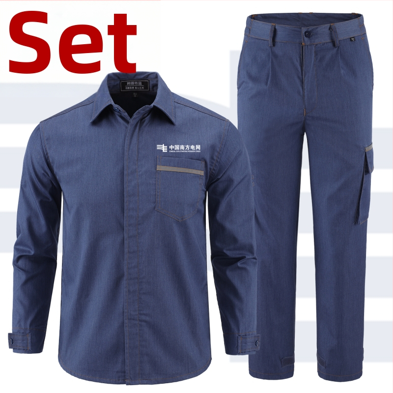 Set uniform de lucru pentru electricieni, vară, anti-static, îmbrăcăminte de protecție durabilă.