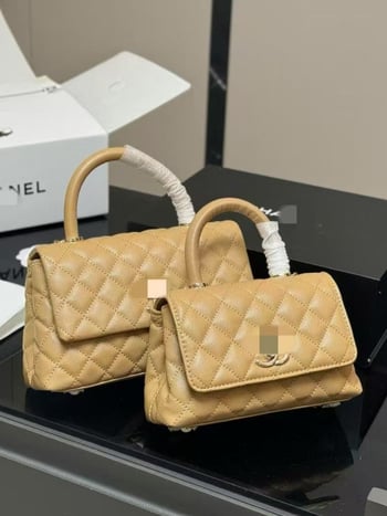 Geantă mini din piele de kavijar, cu lanț, elegantă pentru femei, design exclusivist, versatilă crossbody