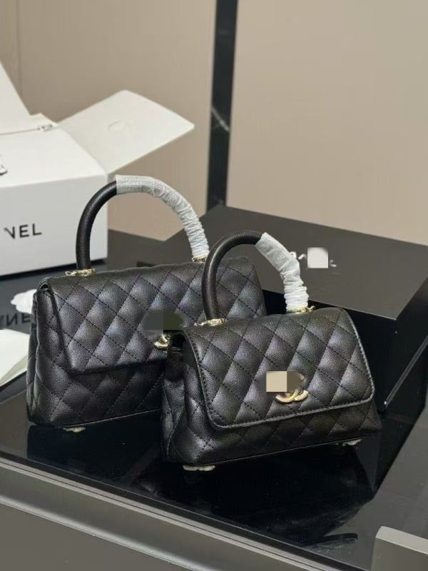 Geantă mini din piele de kavijar, cu lanț, elegantă pentru femei, design exclusivist, versatilă crossbody