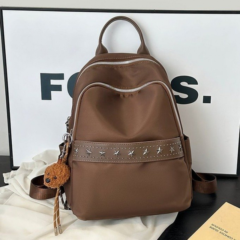 Rucsac Oxford pentru primăvară 2025, unisex, ușor, casual, cu nituri