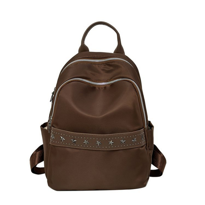 Rucsac Oxford pentru primăvară 2025, unisex, ușor, casual, cu nituri
