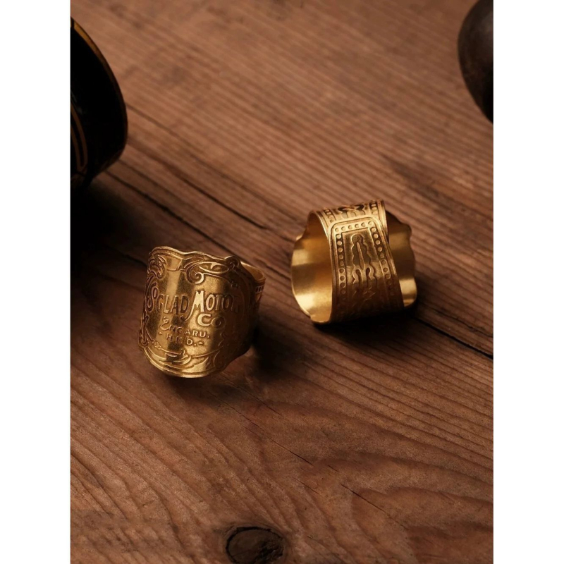 Cataramă din alamă pentru șal, pătrată, cu inel reglabil, textură vintage, accesoriu premium -X