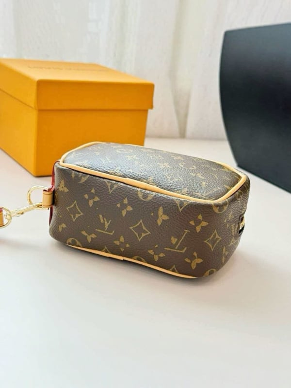Mini clutch vintage pentru femei, geantă mică pătrată pentru chei, căști și ruj
