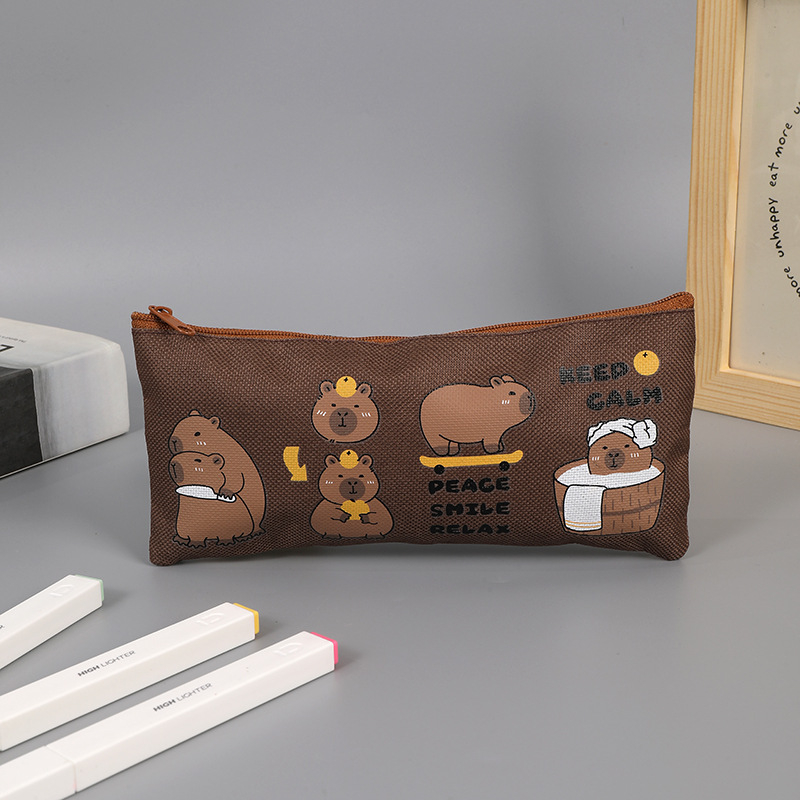 Penar Oxford cu capybara drăguță, pentru elevi, stil coreean