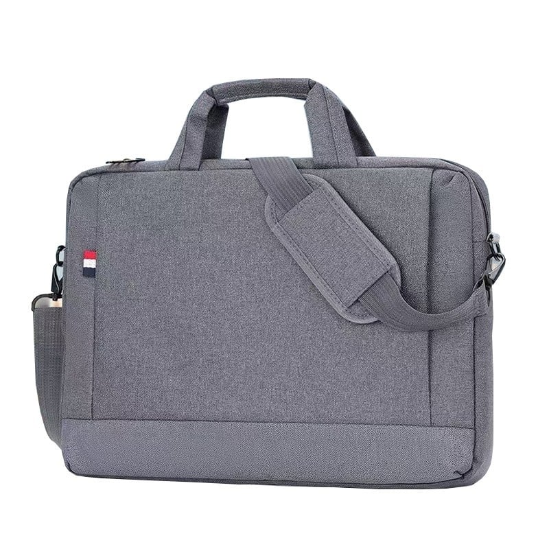 Geantă pentru laptop pentru bărbați – nylon, culoare solidă, curea crossbody, pentru laptop de 15 inch, birou