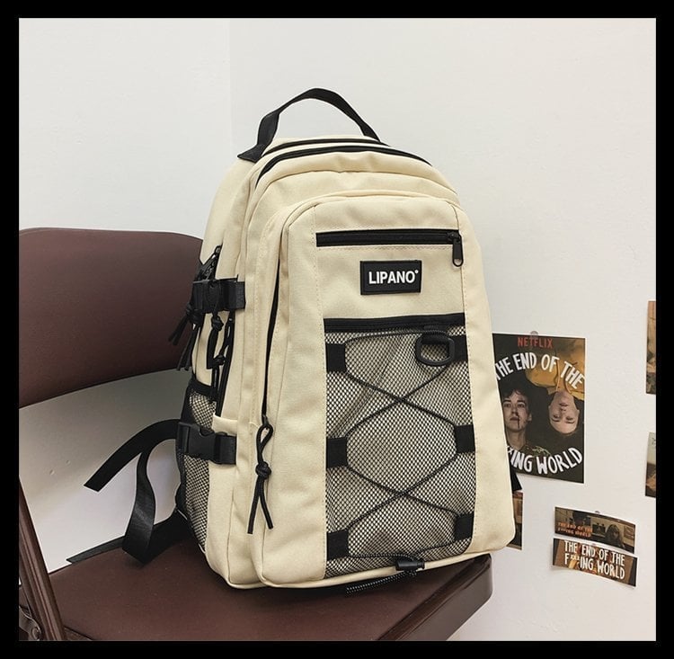 Rucsac japonez Harajuku INS, stil urban, capacitate mare pentru elevi de liceu