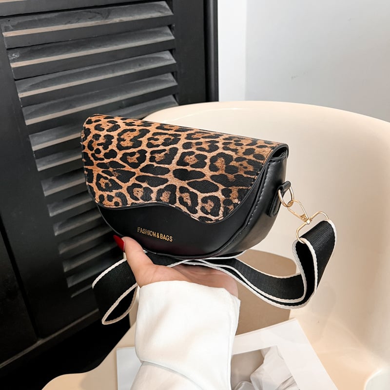 Geantă de umăr 2025, în formă de șa, imprimeu floral vintage, crossbody, design minimalist la modă