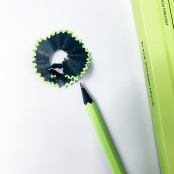 Creion din lemn verde hexagonal, grafit HB 2B, sigur și non-toxic pentru copii, potrivit pentru clasa întâi și grădiniță
