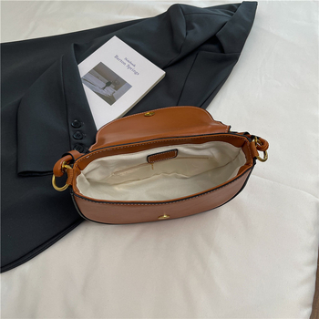 Geantă de damă în formă de șa, nou model 2026, stil modern pentru umăr și crossbody