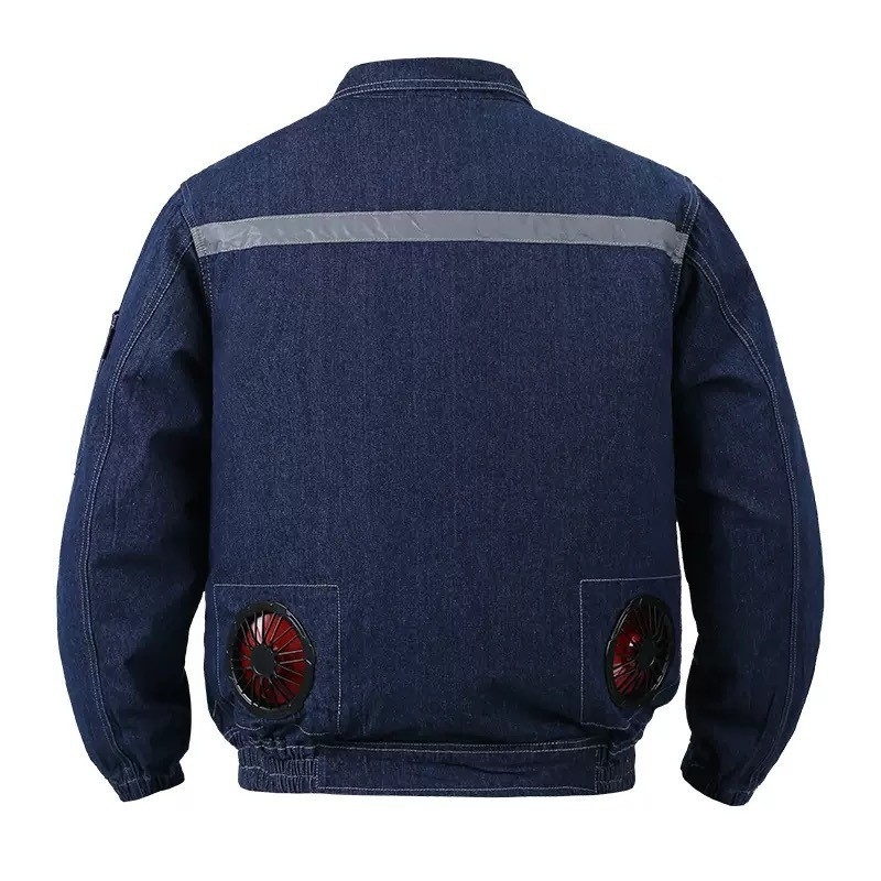 Denim jakna sa ugrađenim ventilom za ljetni rad, pamučna radna odjeća
