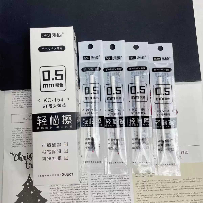 Heshuo 154 Törölhető Zselés Toll Töltet Kristálykék