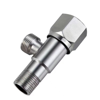 Supapă triunghiulară din oțel inox 304 pentru apă caldă și rece, supapă unghiulară pentru intrare-ieșire la boiler, supapă de închidere, supapă în formă de 8