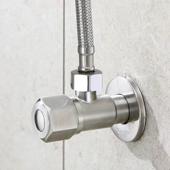 Supapă triunghiulară din oțel inox 304 pentru apă caldă și rece, supapă unghiulară pentru intrare-ieșire la boiler, supapă de închidere, supapă în formă de 8