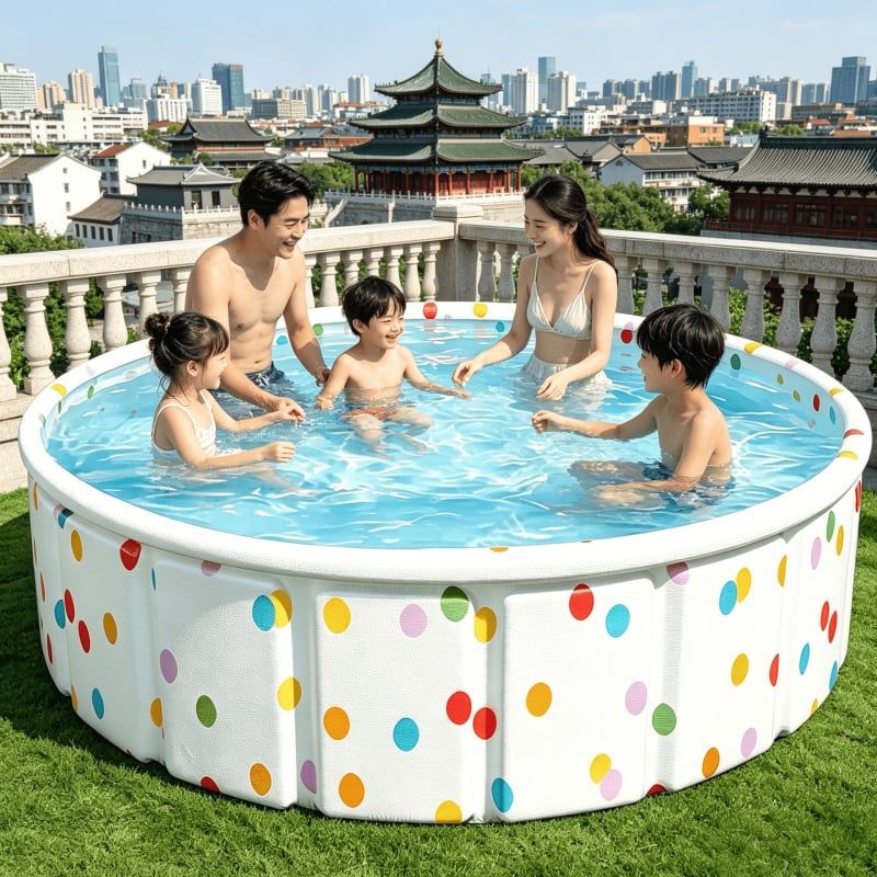 Piscină pliabilă pentru copii, neinflabilă, cadă de baie