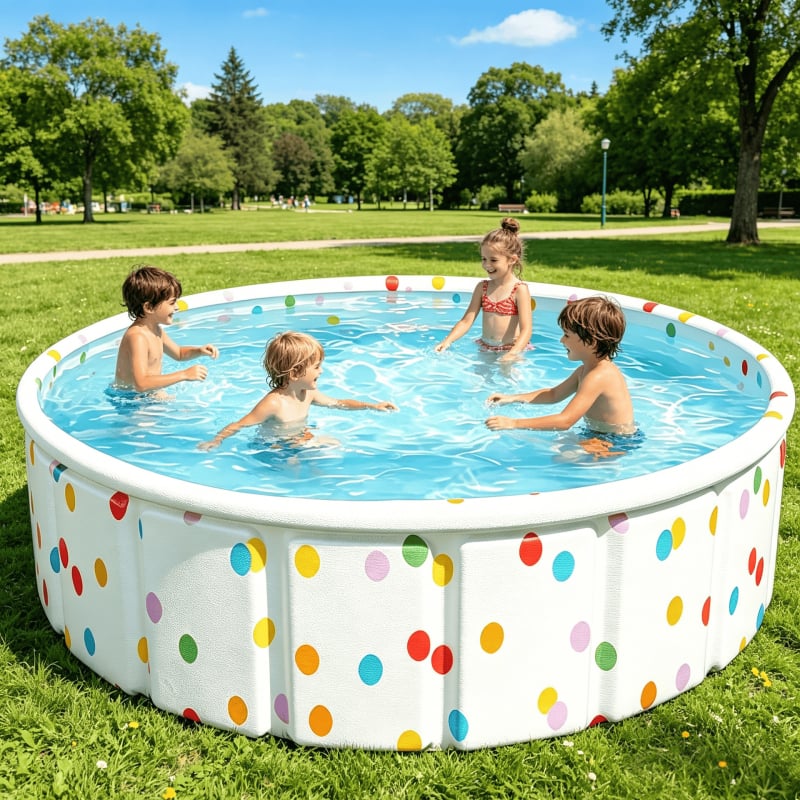 Piscină pliabilă pentru copii, neinflabilă, cadă de baie