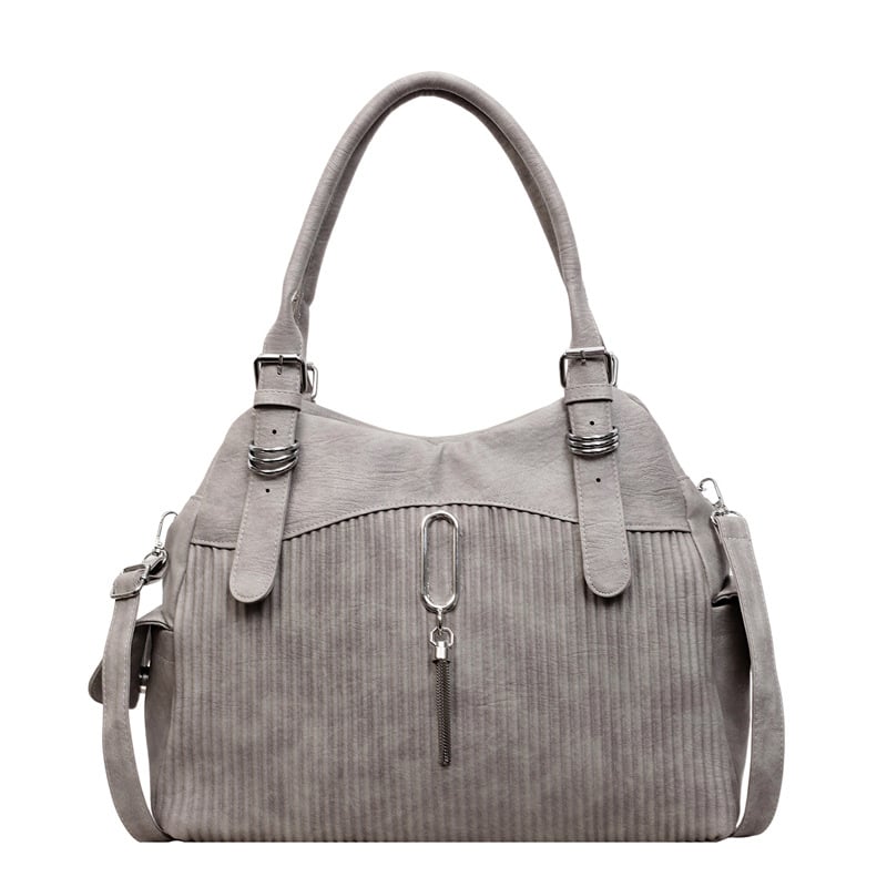Geantă de damă din piele sintetică moale, stil american retro, crossbody cu curea, mare capacitate pentru utilizare zilnică