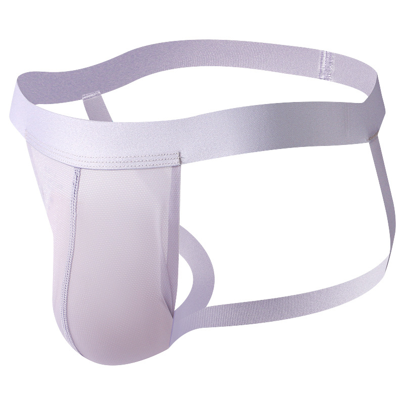 Thong masculin din ice silk, talie joasă, respirabil, uscare rapidă
