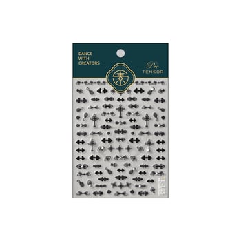 Stickere pentru unghii cu fluturi, reliefate, cu adeziv pe revers, seria Linglong TL-165