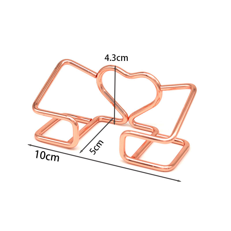 Suport pentru cărți de vizită din metal, design geometric minimalist