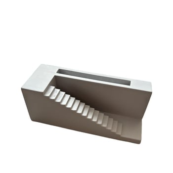 Suport din ciment pentru cărți de vizită, birou, display minimalist din beton