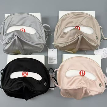 LULU mască facială de protecție UV pentru femei, vară, față completă, suprafață satin de mătase, suport 3D respirabil