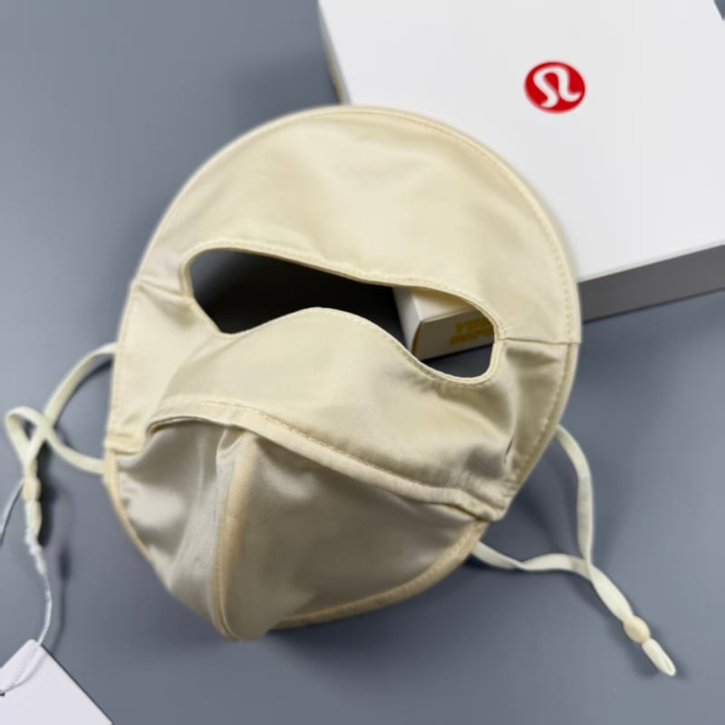 LULU mască facială de protecție UV pentru femei, vară, față completă, suprafață satin de mătase, suport 3D respirabil
