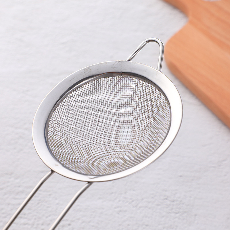 Colander din oțel inoxidabil pentru bucătărie, strecurătoare din plasă pentru făină și lapte de soia