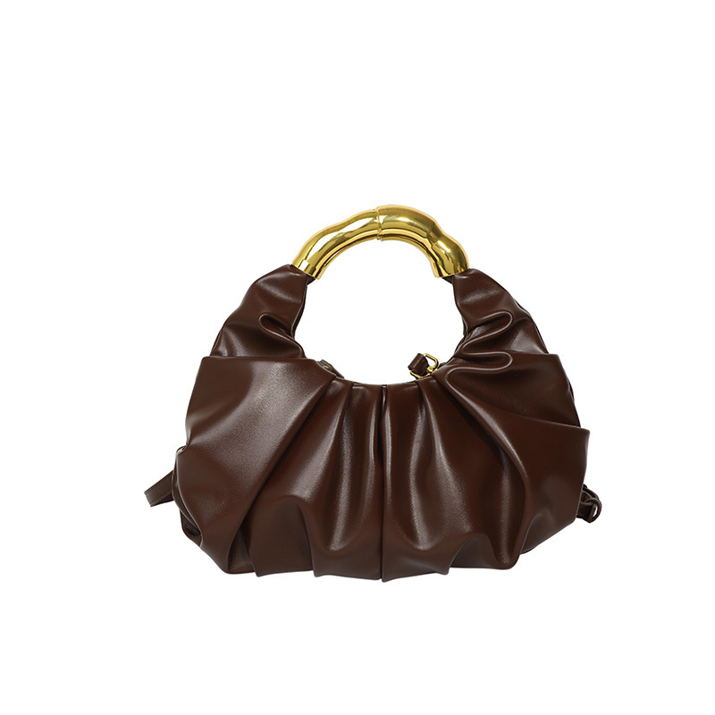 Geantă de damă cu plisare în formă de nor, geantă de seară luxoasă cu capacitate mare, stil retro pentru oraș, mână și crossbody