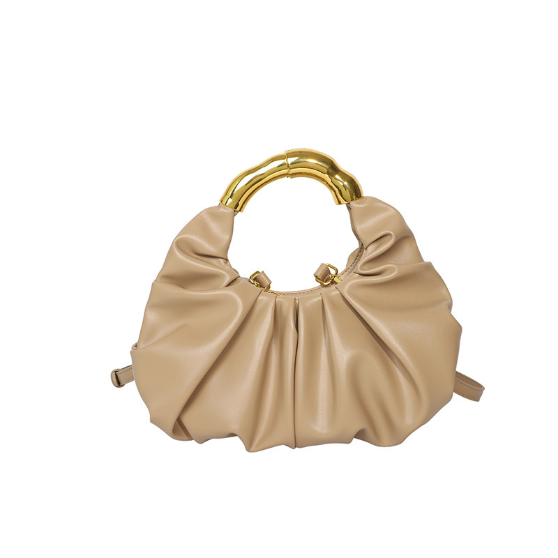 Geantă de damă cu plisare în formă de nor, geantă de seară luxoasă cu capacitate mare, stil retro pentru oraș, mână și crossbody