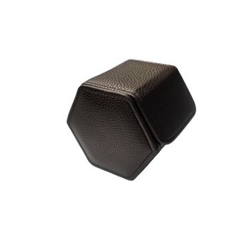 Cutie pentru ceas din piele cu capac rabatabil, hexagonală, unisex