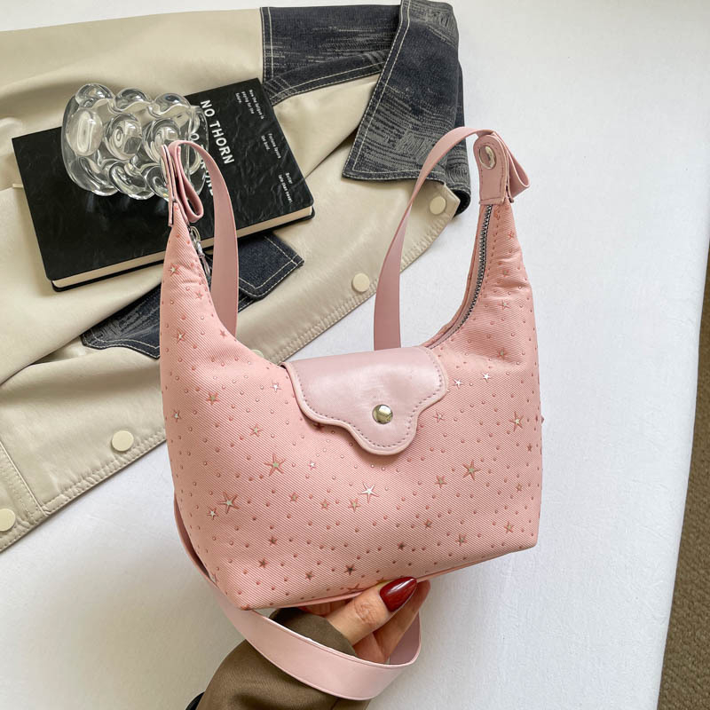Geantă pentru femei în formă de semilună, stil coreean, vară 2026, crossbody elegantă și proaspătă