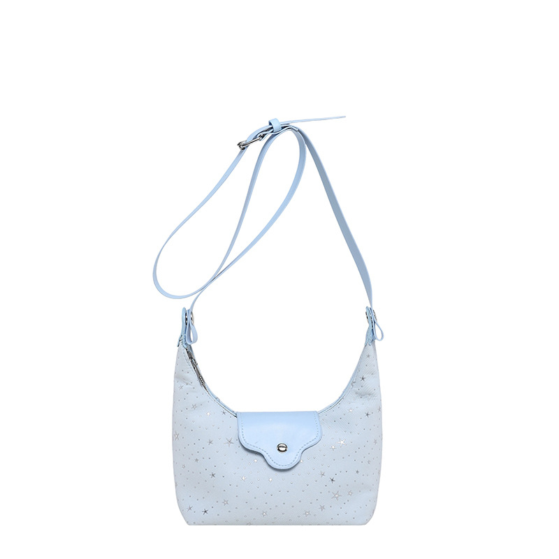Geantă pentru femei în formă de semilună, stil coreean, vară 2026, crossbody elegantă și proaspătă