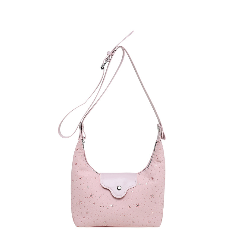 Geantă pentru femei în formă de semilună, stil coreean, vară 2026, crossbody elegantă și proaspătă