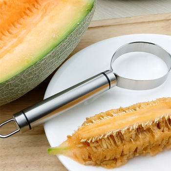 Separator de pulpă din oțel inoxidabil 304 și Îndepărtător de semințe pentru cantalupă, pepene verde și fructul dragonului