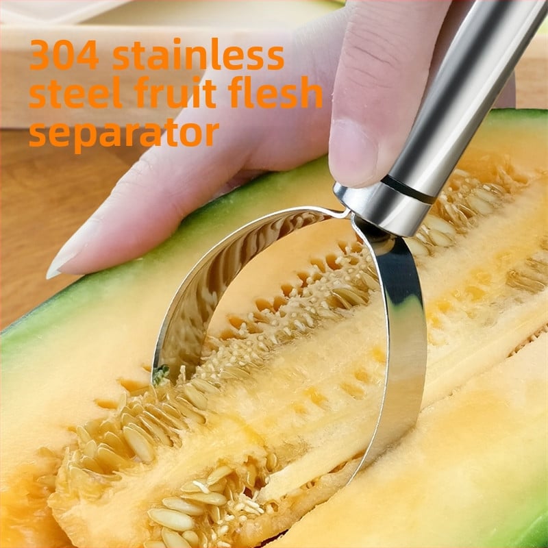 Separator de pulpă din oțel inoxidabil 304 și Îndepărtător de semințe pentru cantalupă, pepene verde și fructul dragonului