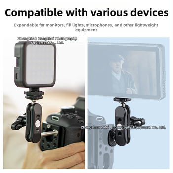 Suport universal cu braț magic pentru cameră DSLR și monitor, clemă multifuncțională pentru fotografiere pe bicicletă cu extensie externă