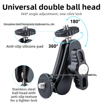 Suport universal cu braț magic pentru cameră DSLR și monitor, clemă multifuncțională pentru fotografiere pe bicicletă cu extensie externă