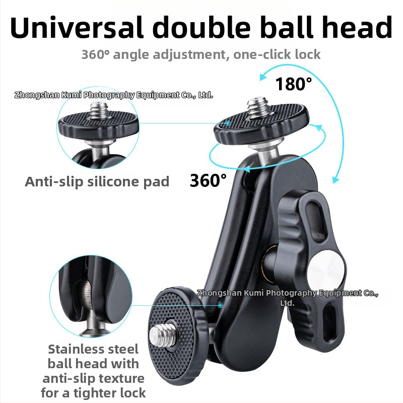Suport universal cu braț magic pentru cameră DSLR și monitor, clemă multifuncțională pentru fotografiere pe bicicletă cu extensie externă