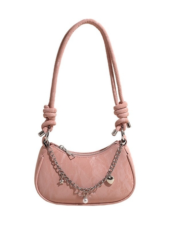 Geantă crossbody mică pentru femei, cu fermoar, PU, în formă de găluță, stil streetwear, vară 2025