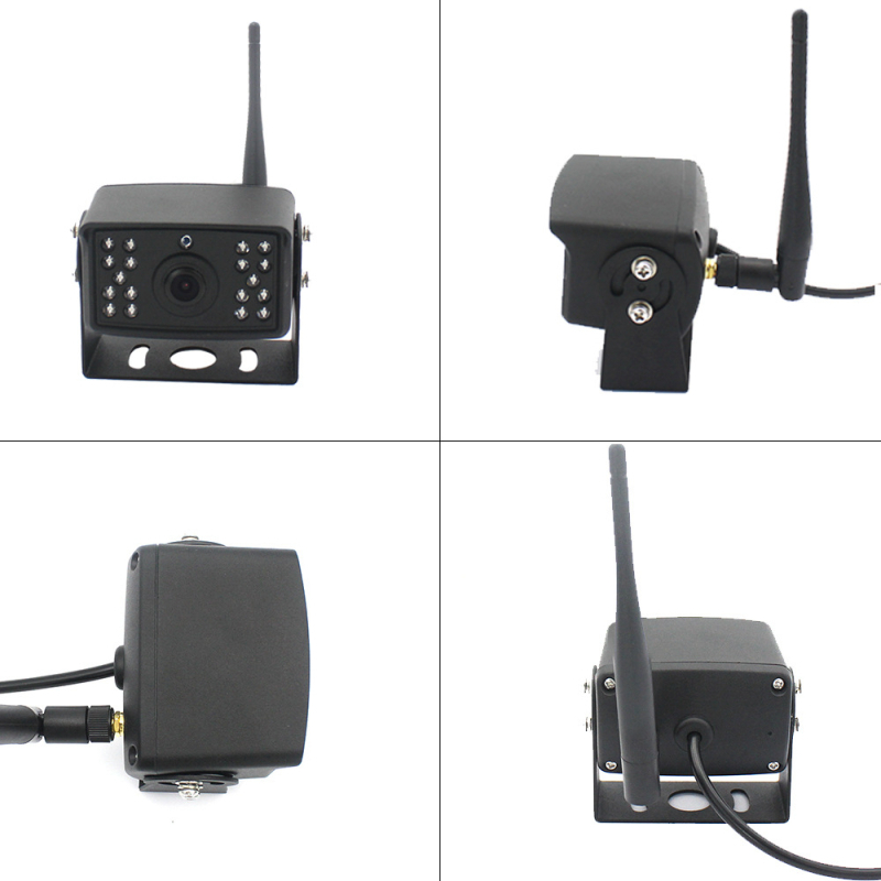 Monitor LCD de 7 inch pentru vedere spre spate, kit cameră de mers înapoi wireless pentru vehicule și remorci