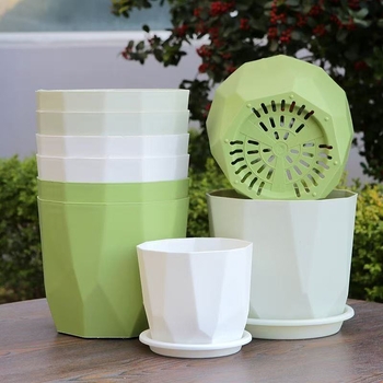 Ghiveci Nordic minimalist pentru uz casnic, imitatie de ceramică, rășină îngroșată și durabilă, potrivit pentru trandafiri și suculente, ghiveci cu controlul rădăcinilor