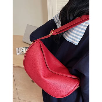 Geantă Dumpling – casual, moale, retro, mini crossbody pentru femei, stil urban, PU